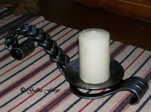 candle holder, plaited